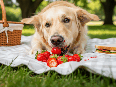 Mogen honden aardbeien eten