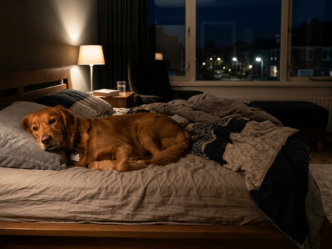 Mag een hond ’s nachts alleen thuis blijven