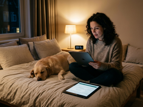 Waarom huilt of blaft mijn hond ’s nachts